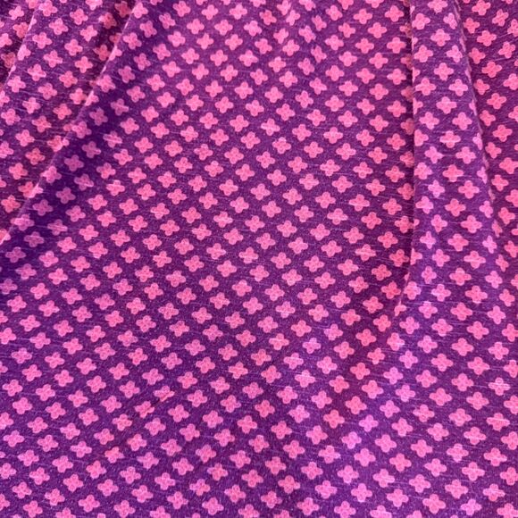 Lane Bryant Pink Purple Quatrefoil V-Neck A-Line Dress 18/20 Plus - Picture 5 of 9